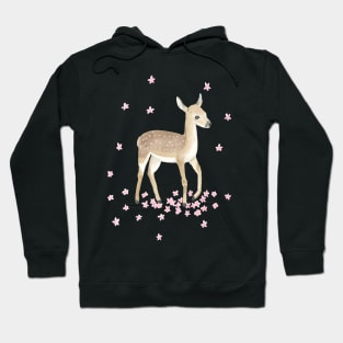 Fawn and Cherry Blossoms Hoodie